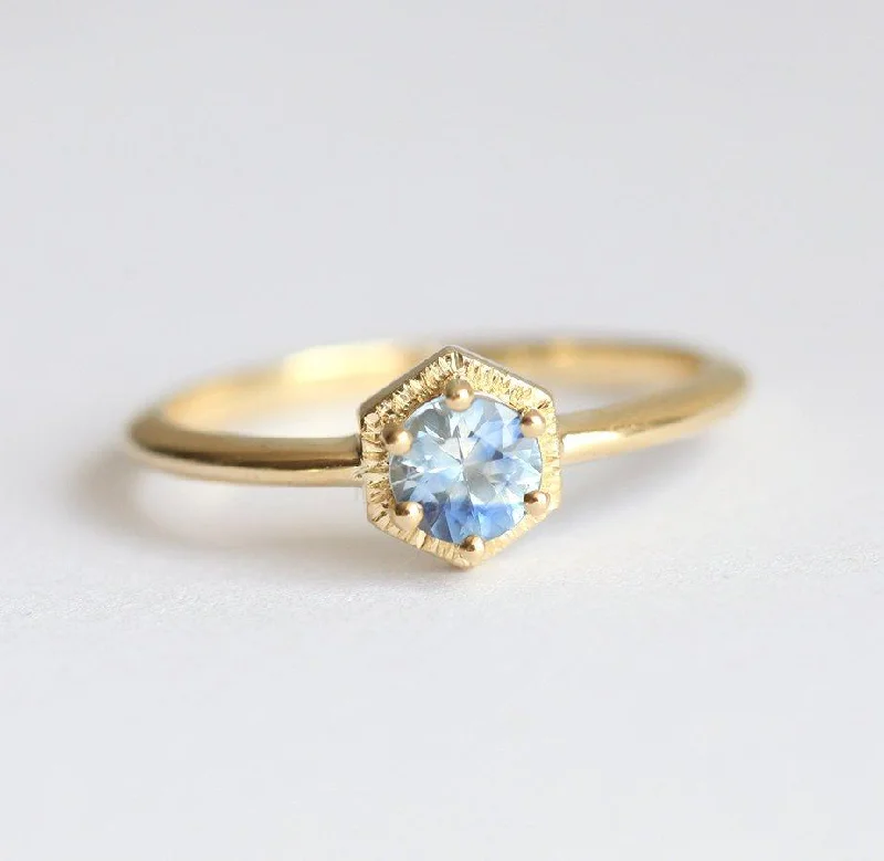 Etched name rings-Jayda Blue Sapphire Ring - RTS