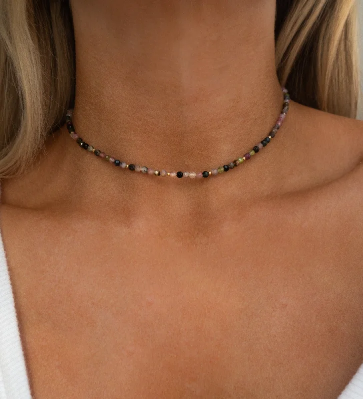 Moonstone healing necklaces-Rayna Choker | Multicolor