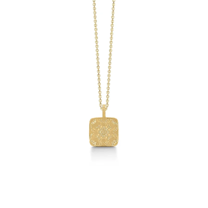 Flapper style necklaces-The Tinder Box Gold Plated Necklace