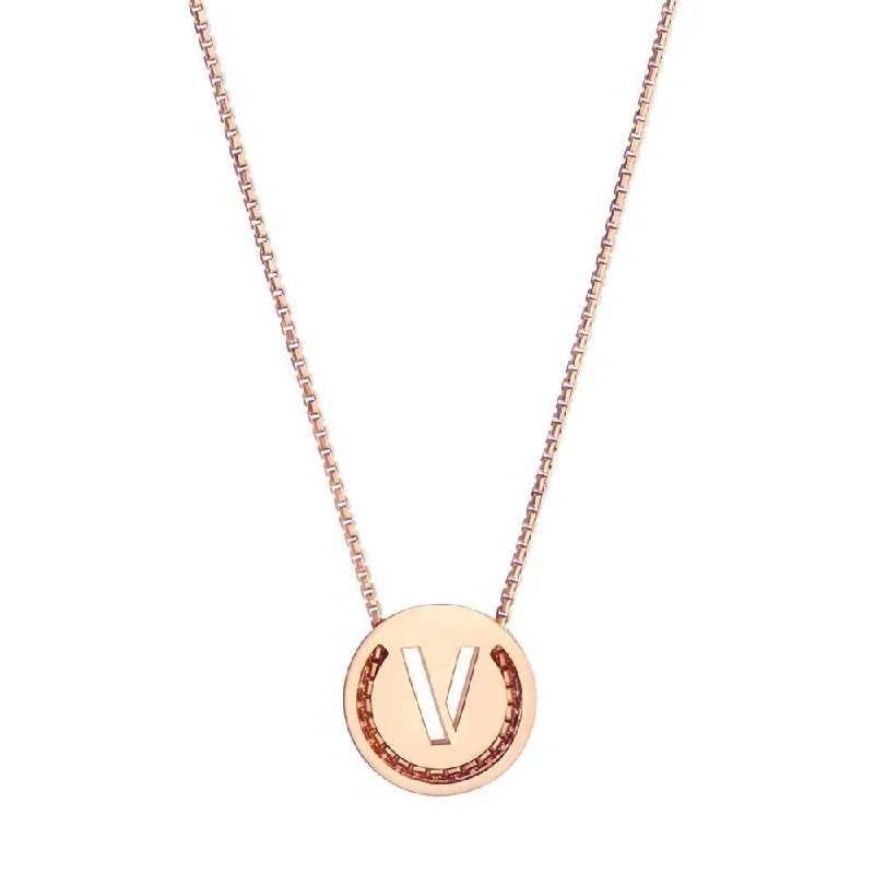 New moon necklaces-ABC's - V 18K Gold Plated Necklace