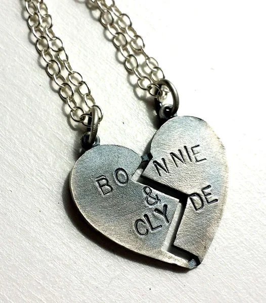 Twig design necklaces-Bonnie and Clyde Necklaces