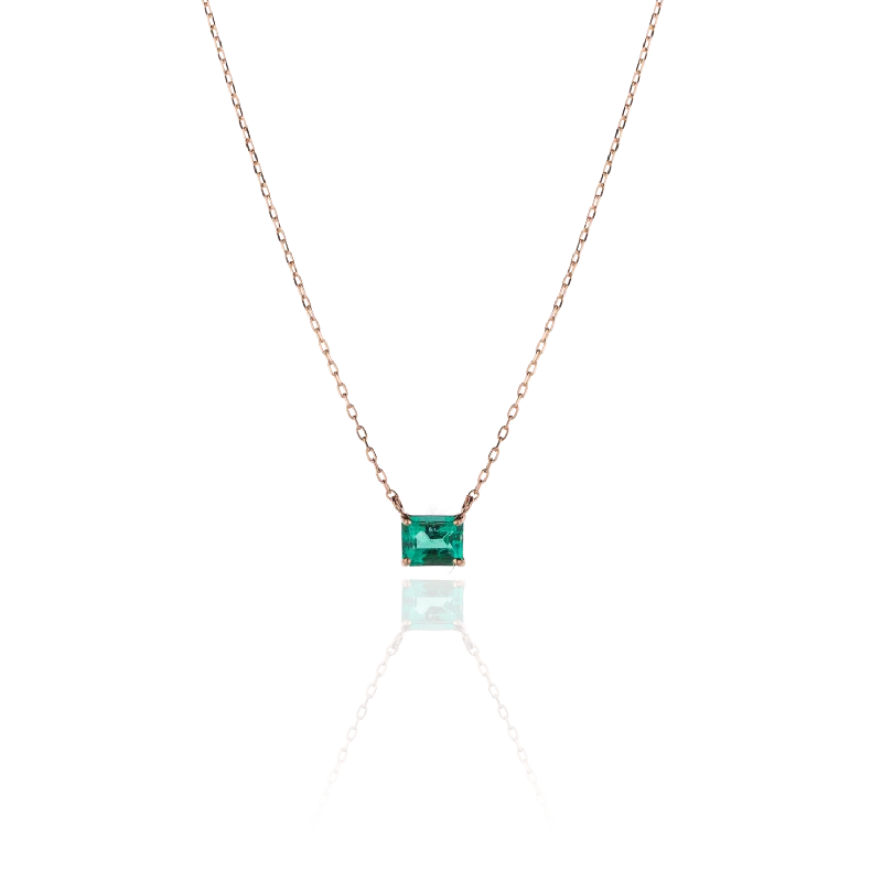 Slim choker necklaces-Necklace PAULA Emerald