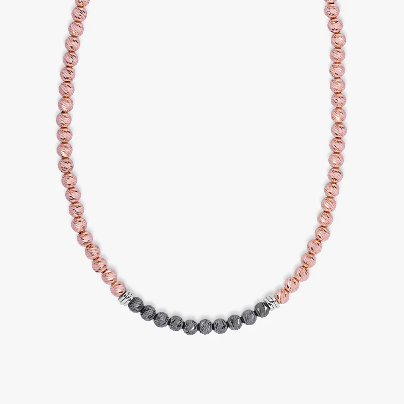 Warding eye necklaces-Imperial Wharf short necklace in rose gold plated sterling silver