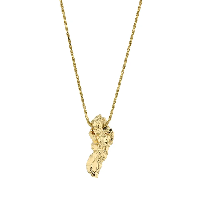 Flush clasp necklaces-Fool's Gold Plated Necklace