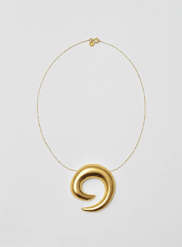 Hemp cord necklaces-Saturn 14K Gold Plated Necklace