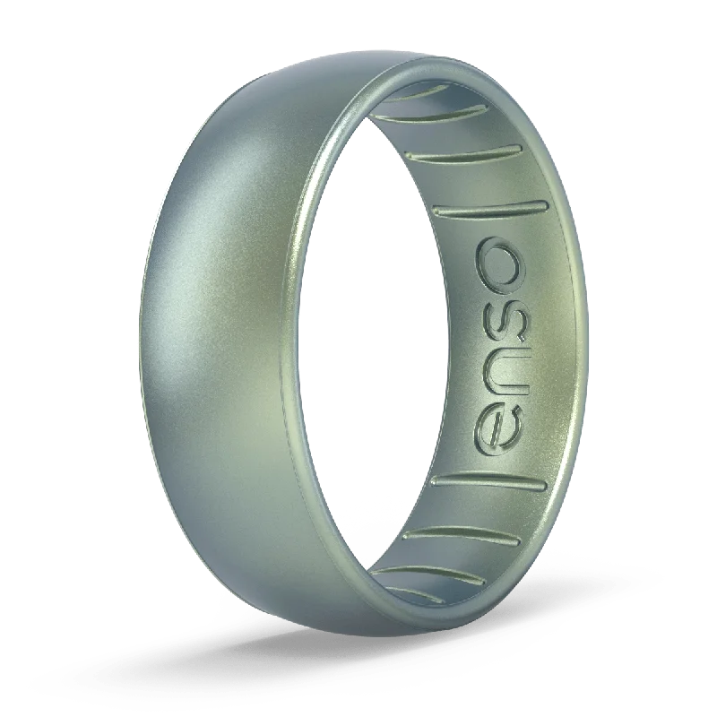 Oxidized bronze rings-Elements Classic Silicone Ring - Volcanic Ash