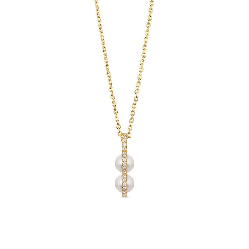 Timeless pearl necklaces-Bahati Gold Plated Necklace w. Zirconia