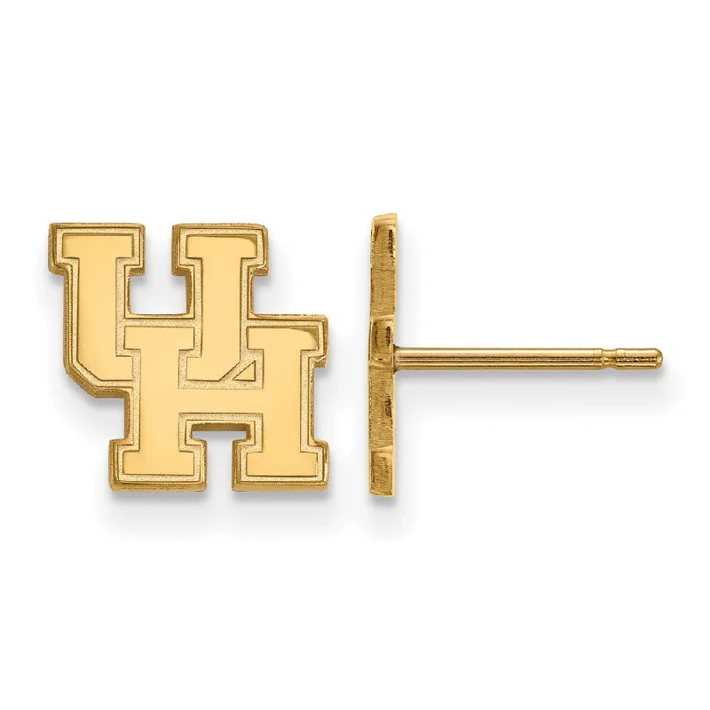 Star stud earrings-10k Yellow Gold University of Houston XS (Tiny) Post Earrings