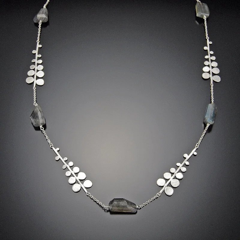 Timeless pearl necklaces-Fern Chain Necklace with Labradorite