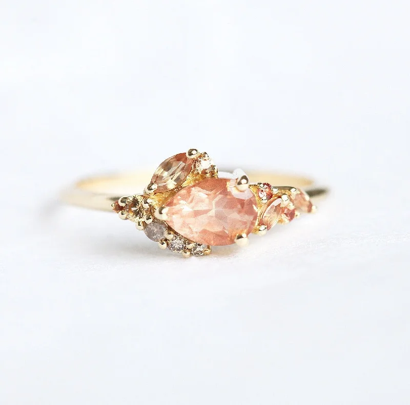 High-gloss rings-Nerola Sunstone Ring