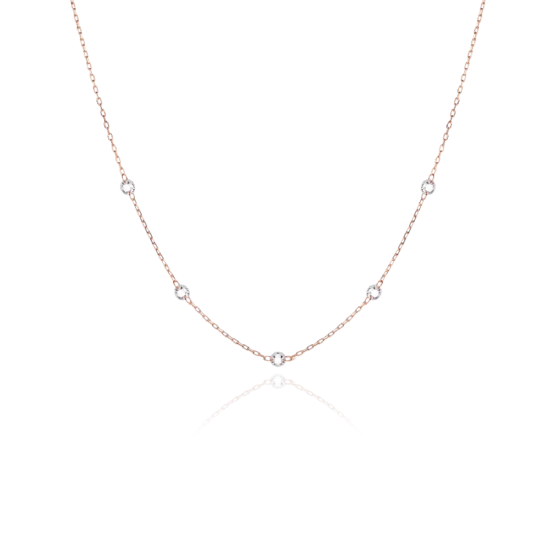 Kunzite stone necklaces-Necklace ZOE 5