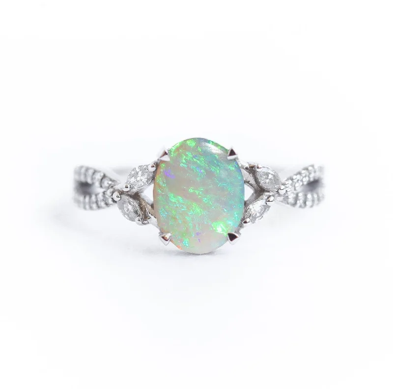 Classic lock rings-Karen Opal Ring