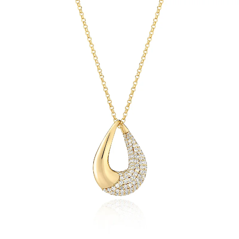 Chained layer necklaces-Glorenza Gold Plated Necklace w. Zirconia