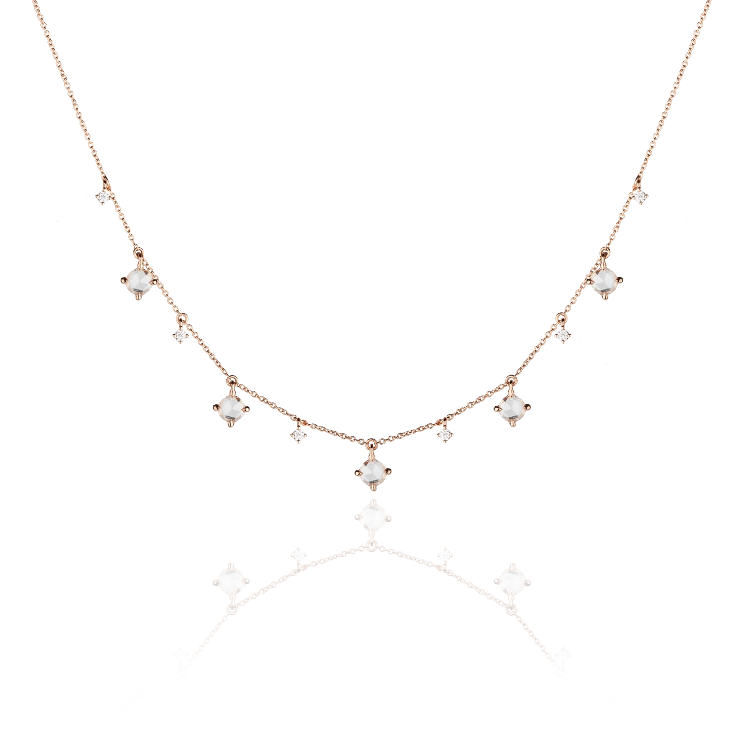 Topaz drop necklaces-Necklace LEONA