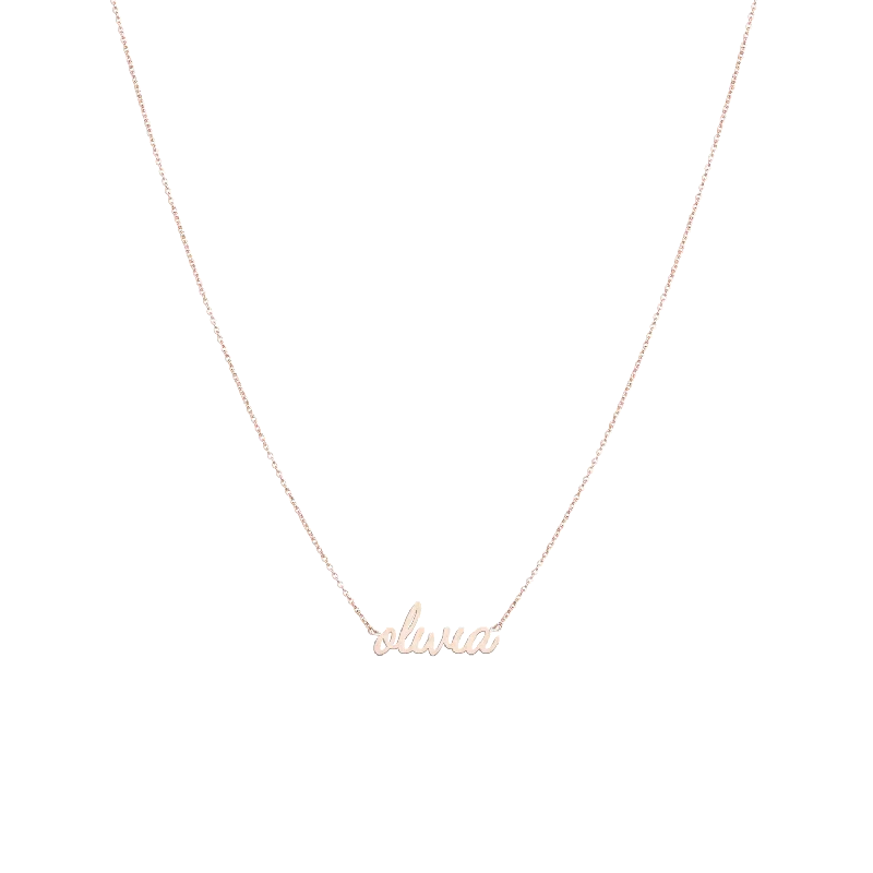 Premium diamond necklaces-Necklace MY NAME PURE