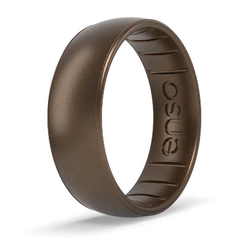 Woven thread rings-Elements Classic Silicone Ring - Meteorite