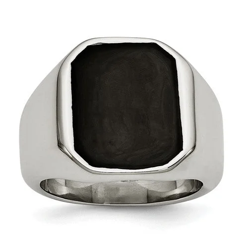 Shiny bead rings-Men's Stainless Steel Ring