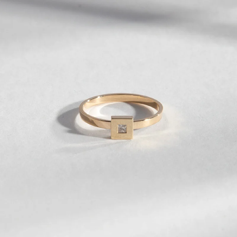 Ripple style rings-Sada Ring with Lab-grown diamond