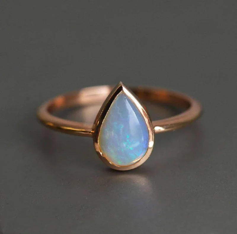 Solar theme rings-Betty Opal Ring