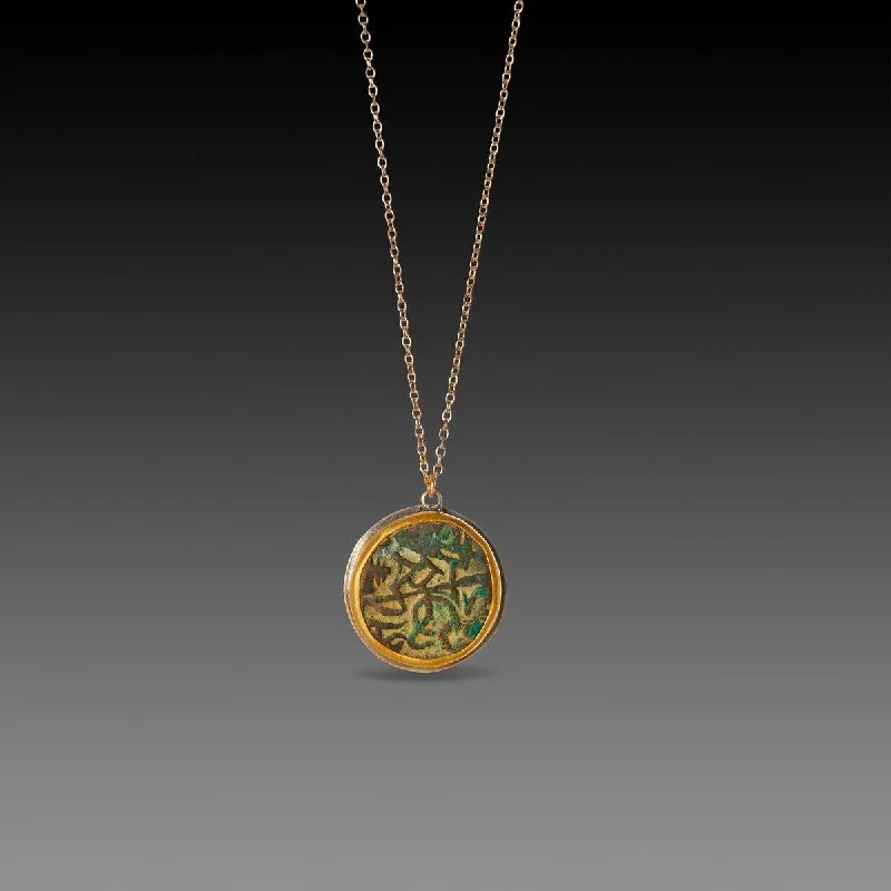 Tie-back necklaces-Ancient Indian Coin Necklace