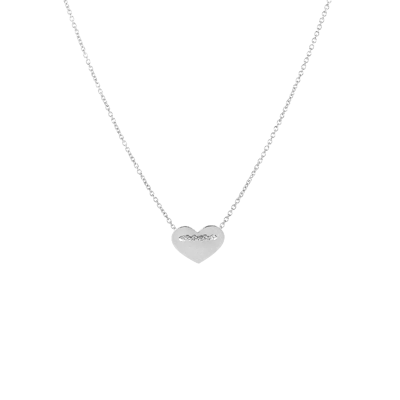 Chained layer necklaces-Necklace BIG HEART