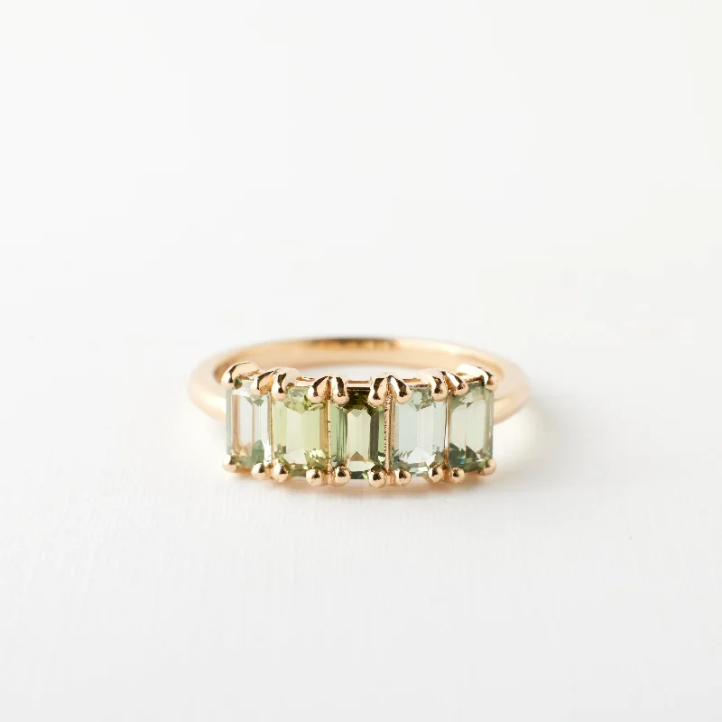 Crystal stack rings-Wren Ring - Sage Shoreline