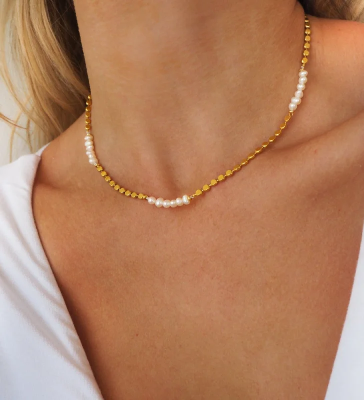 Akoya pearl necklaces-Sienna Choker | Gold