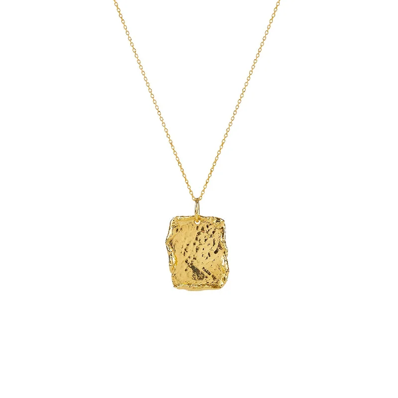 Token coin necklaces-The Hera Gold Plated Necklace