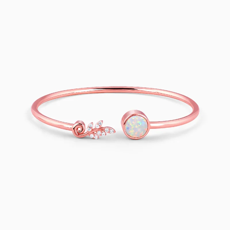 Neon bead bangles-Rose Gold Stellar Glow Bracelet