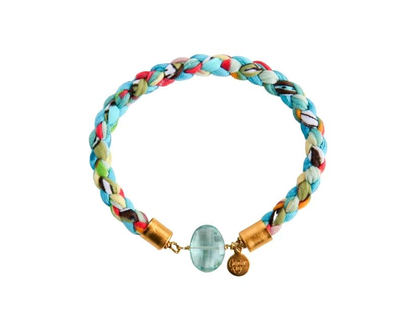 Raven feather bangles-Glee Stretch Bracelet in Mint