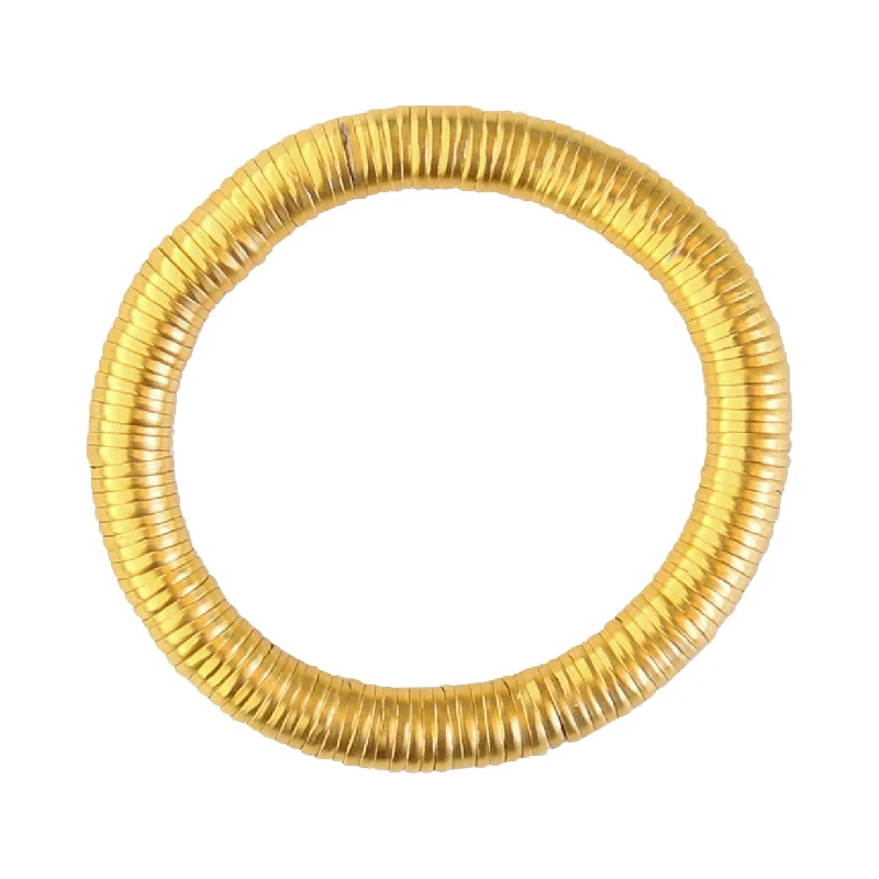 Wave shape bangles-Evra Bracelet in Gold