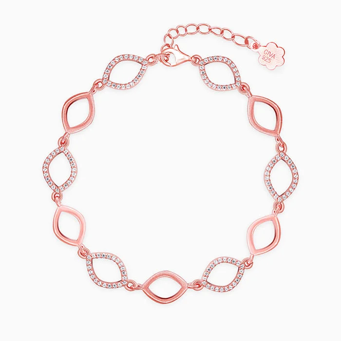 Slim stack bracelets-Rose Gold Harmony Bracelet