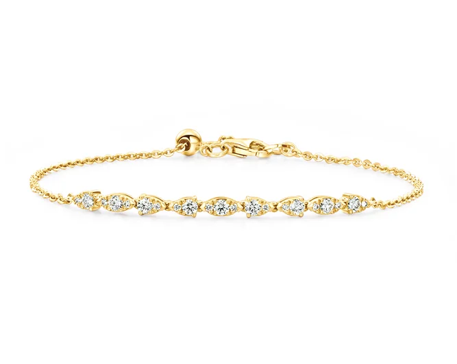 Bee motif bracelets-Hearts On Fire Aerial Dewdrop Diamond Bracelet