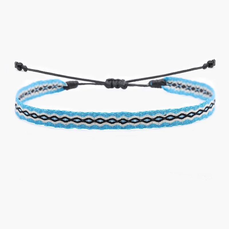 Spinel stone bangles-Handmade Purnama Bracelet (Light Blue)