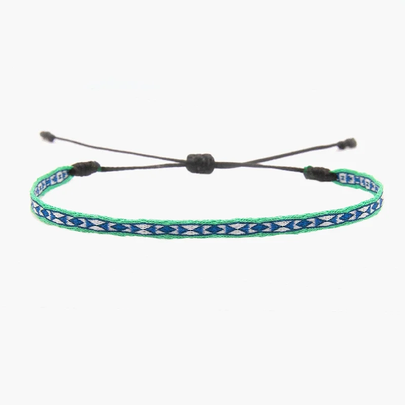 Tiny star bracelets-Handmade Purnama Bracelet (Blue/Green)