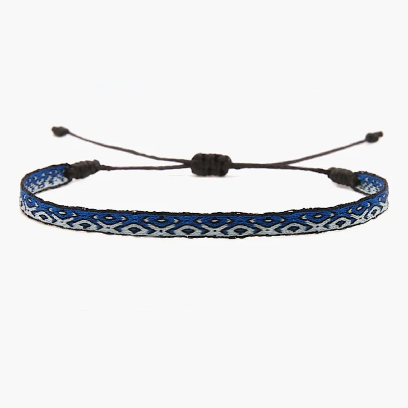 Sharp modern bracelets-Handmade Purnama Bracelet 77 (Blue)