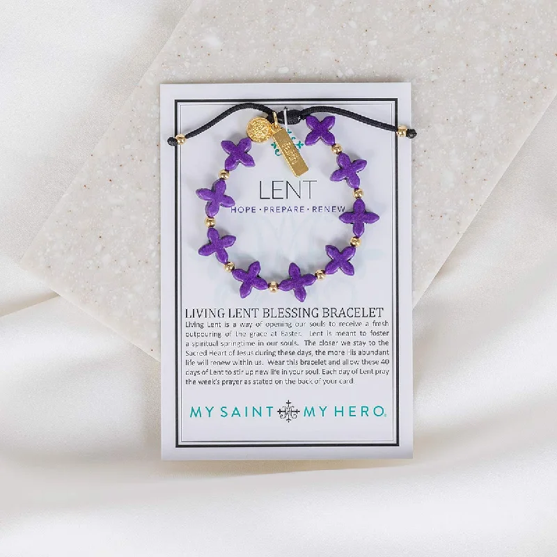 Prism star bracelets-Living Lent Blessing Bracelet