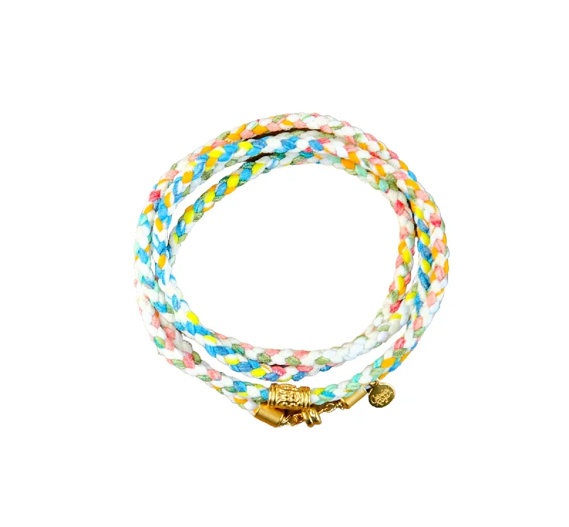 Classic flair bracelets-Zenwrap Bracelet/Choker/Anklet in White