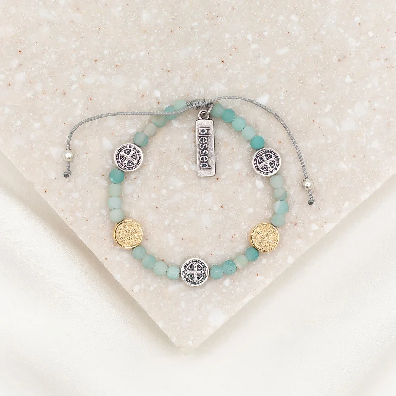 Stone pile bracelets-Divine Grace Benedictine Bracelet