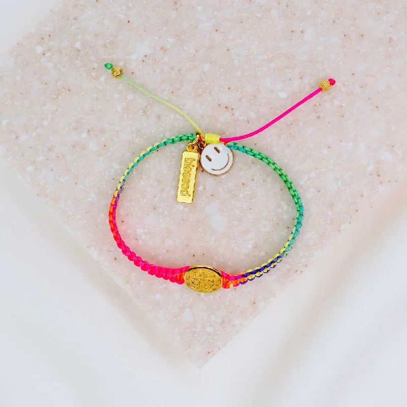 Spinel stone bangles-Pray. Hope. Don't Worry. Bracelet