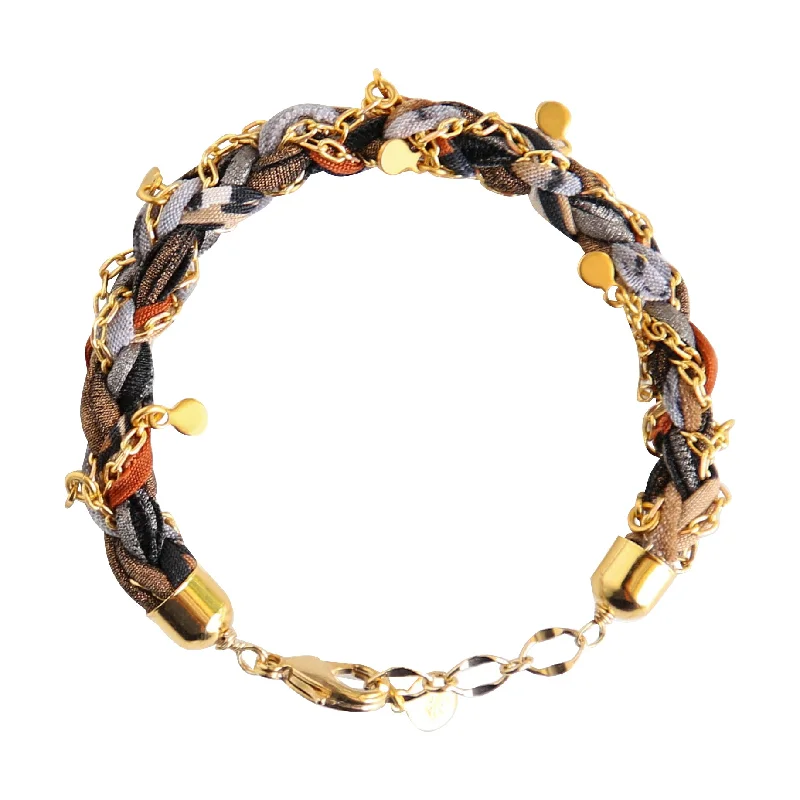 Georgian style bangles-Confetti Bracelet in Black