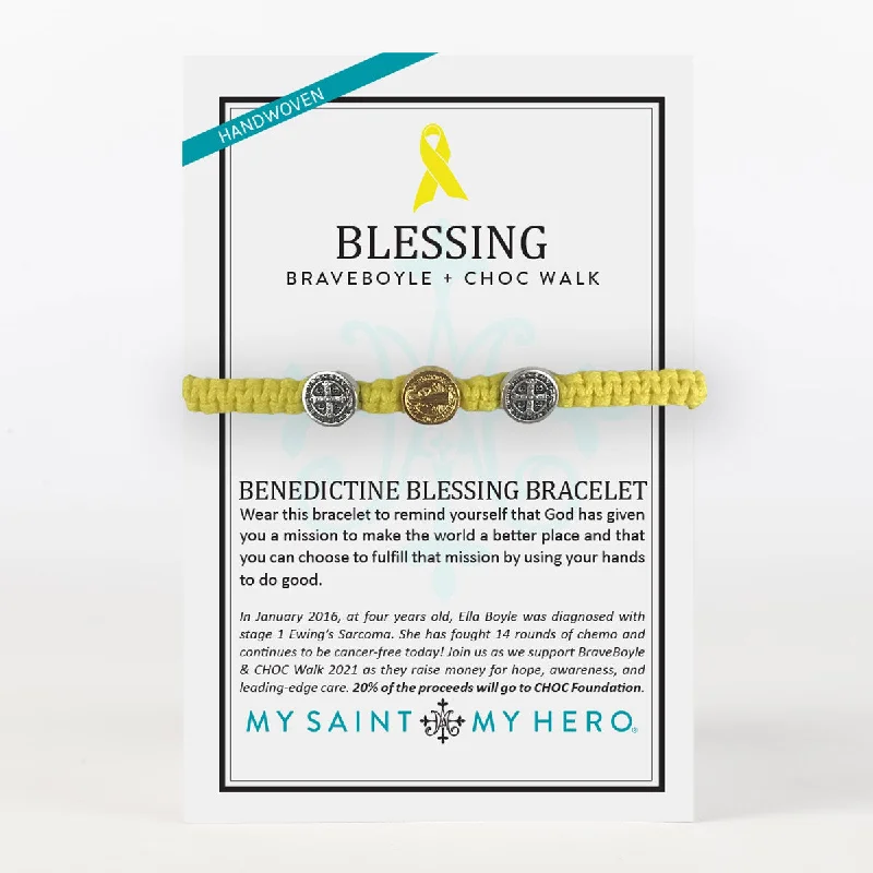 Sharp link bracelets-BraveBoyle + CHOC Benedictine Blessing Bracelet for Kids