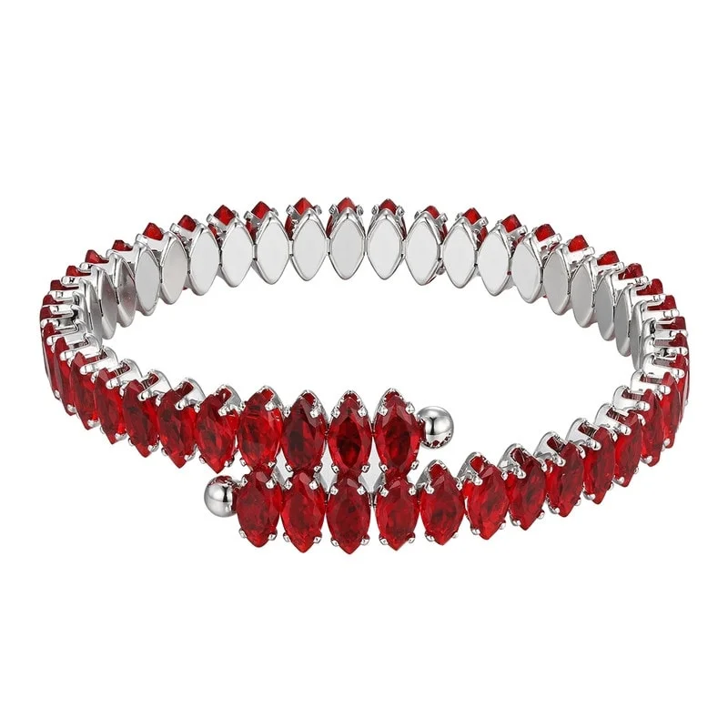 Multi-bead bracelets-Victoria Townsend Cubic Zirconia Marquise Cuff Bracelet