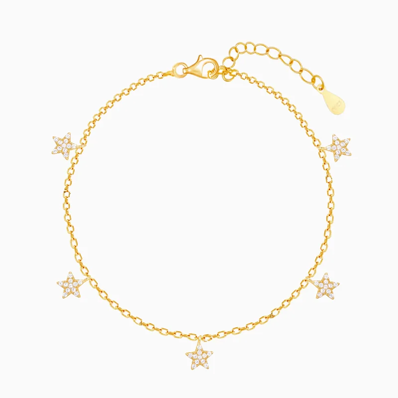 Multi-bead bracelets-Golden Star Constellation Bracelet