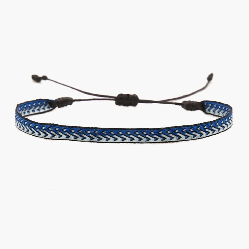 Oxidized bronze bangles-Handmade Purnama Bracelet 78 (Blue)